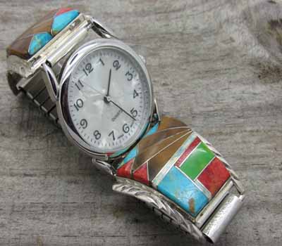 Native American Inlay Watch - A3